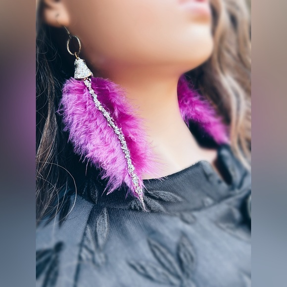 Earrings Feather - Picture 6 of 10